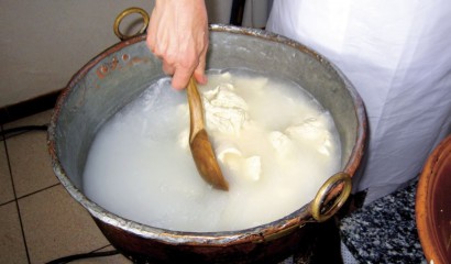 Preparazione del formaggio fatto in casa